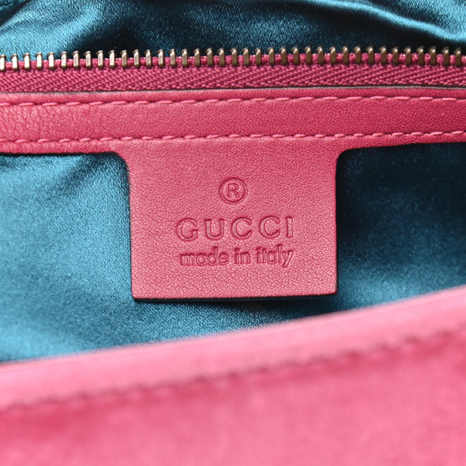 Gucci Velvet Matelasse Blind for Love Embroidered Medium GG Marmont Shoulder Bag Light Raspberry Rose Multicolor 6 of 9