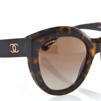 Chanel Butterfly Signature Polarized Sunglasses 5331 Dark Tortoise 7 of 8