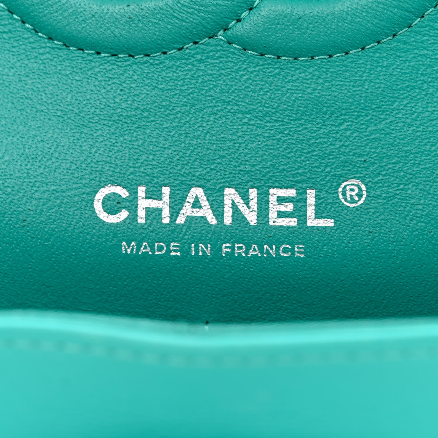 Chanel Patent Quilted Medium Double Flap Turquoise 6 of 15