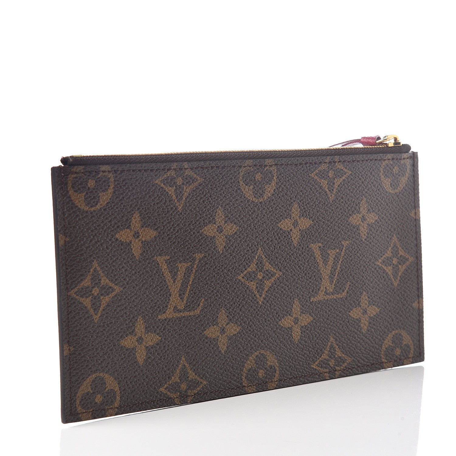 Louis Vuitton Monogram Felicie Chain Wallet Zippered Insert Fuchsia 2 of 5
