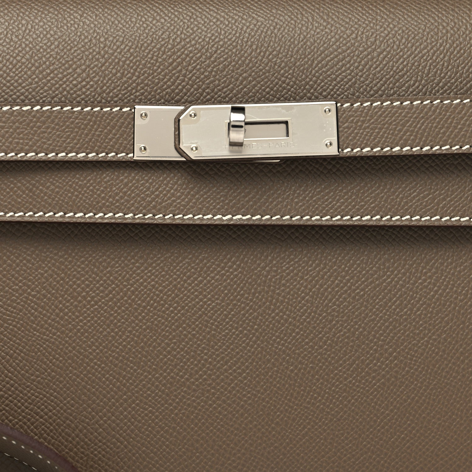 Hermes Epsom Kelly Depeches 25 Pouch Etoupe 8 of 11