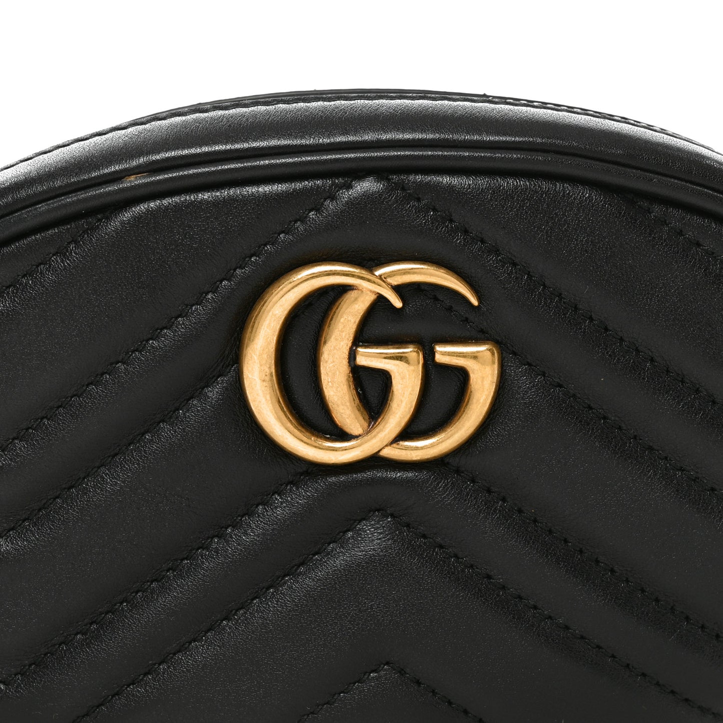 Calfskin Matelasse GG Marmont Belt Bag 95 38 Black