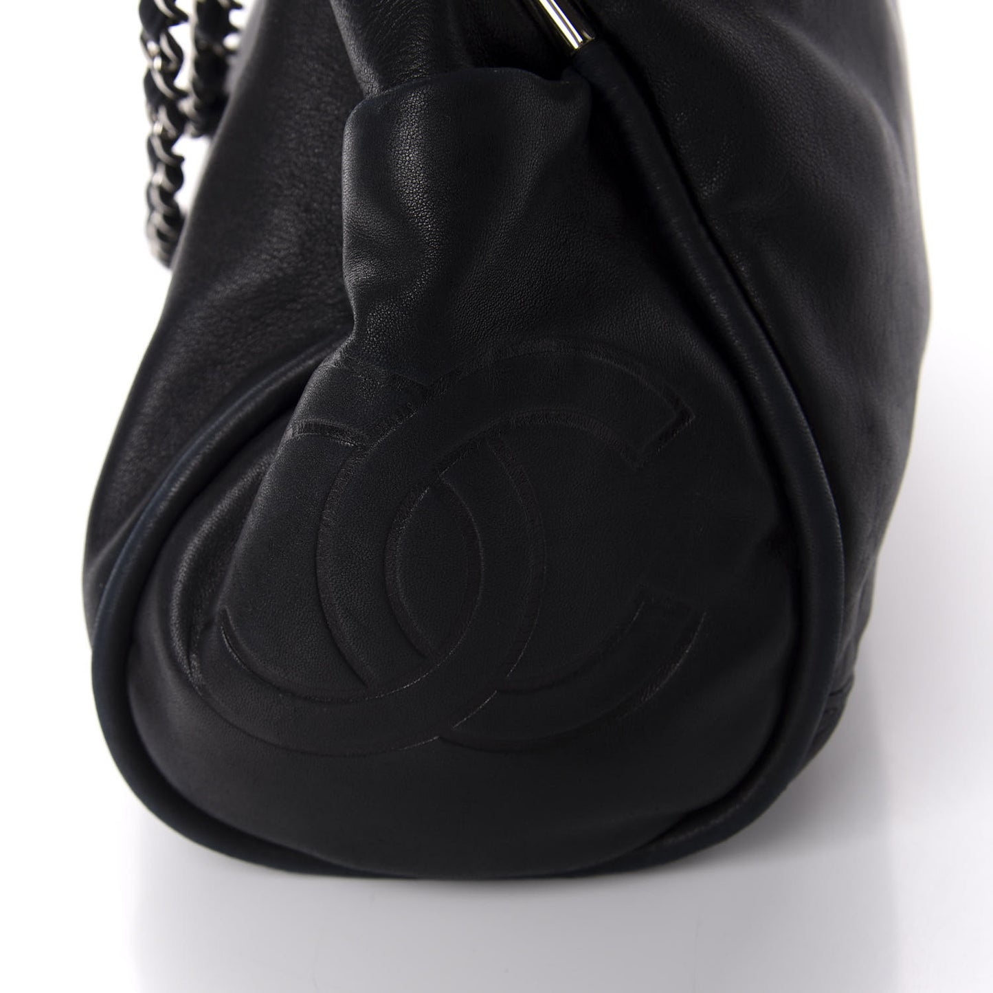 Lambskin Large Ultimate Soft Tote Black
