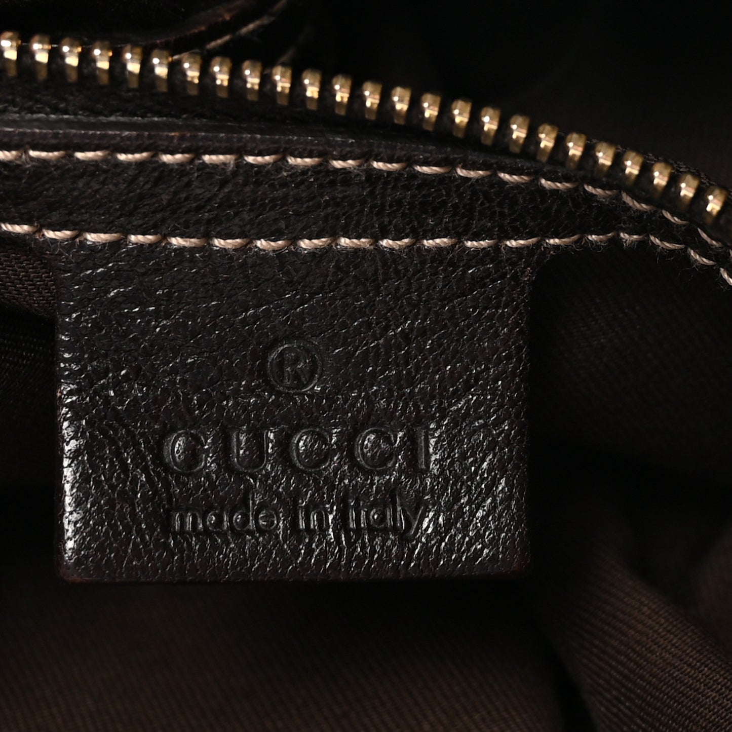 Monogram Studded Pelham Tote Dark Brown