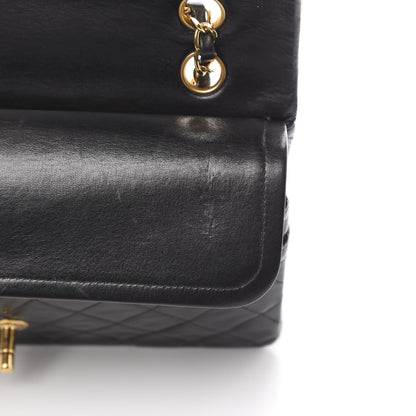 Chanel Lambskin Quilted Medium Double Flap Black 12 of 16