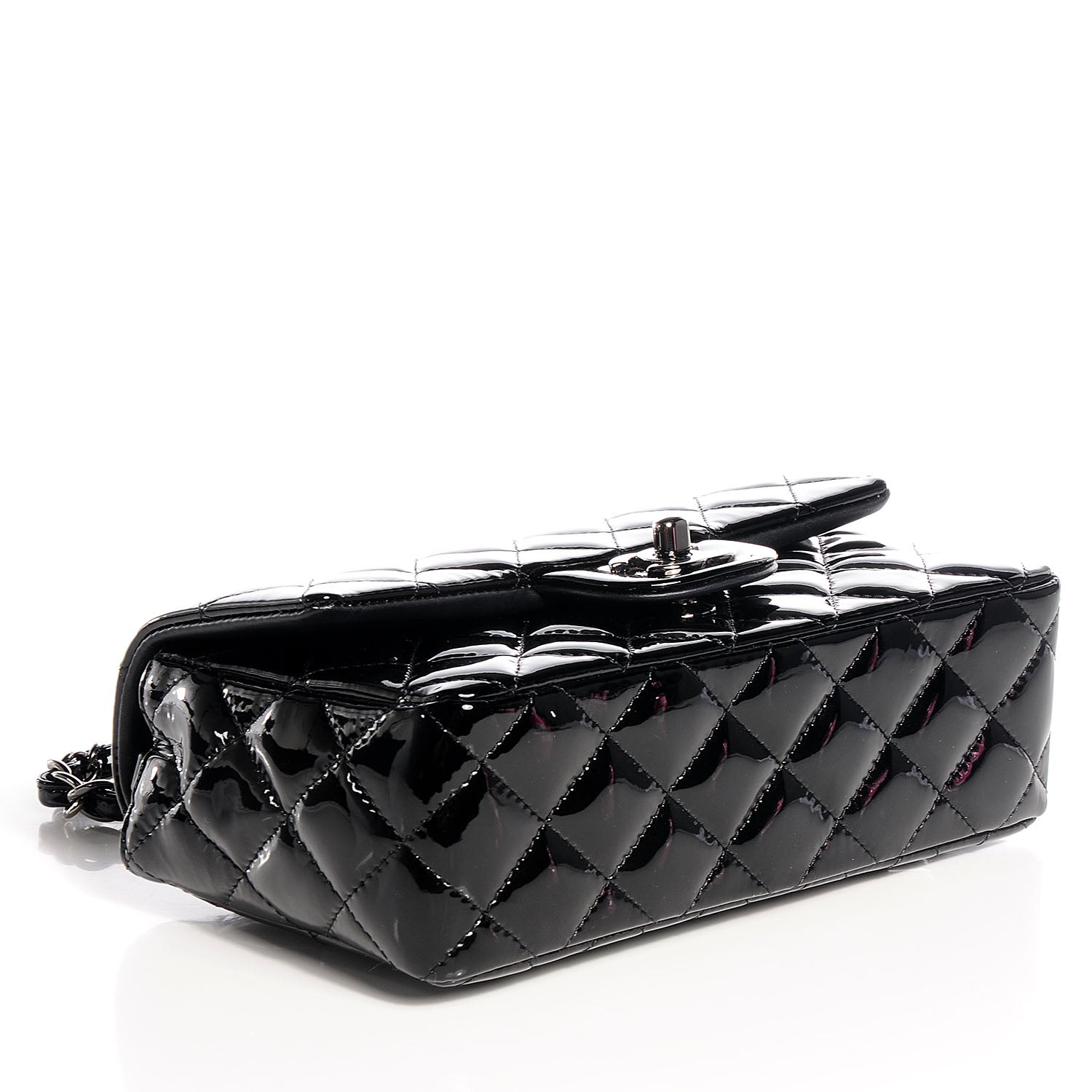 Chanel Patent Quilted Mini Flap Black 4 of 9
