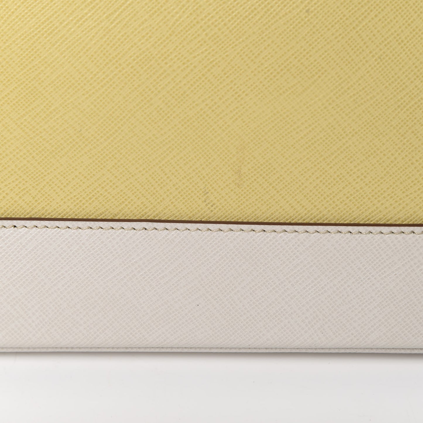 Saffiano Bi-Color Tote Ananas Talco