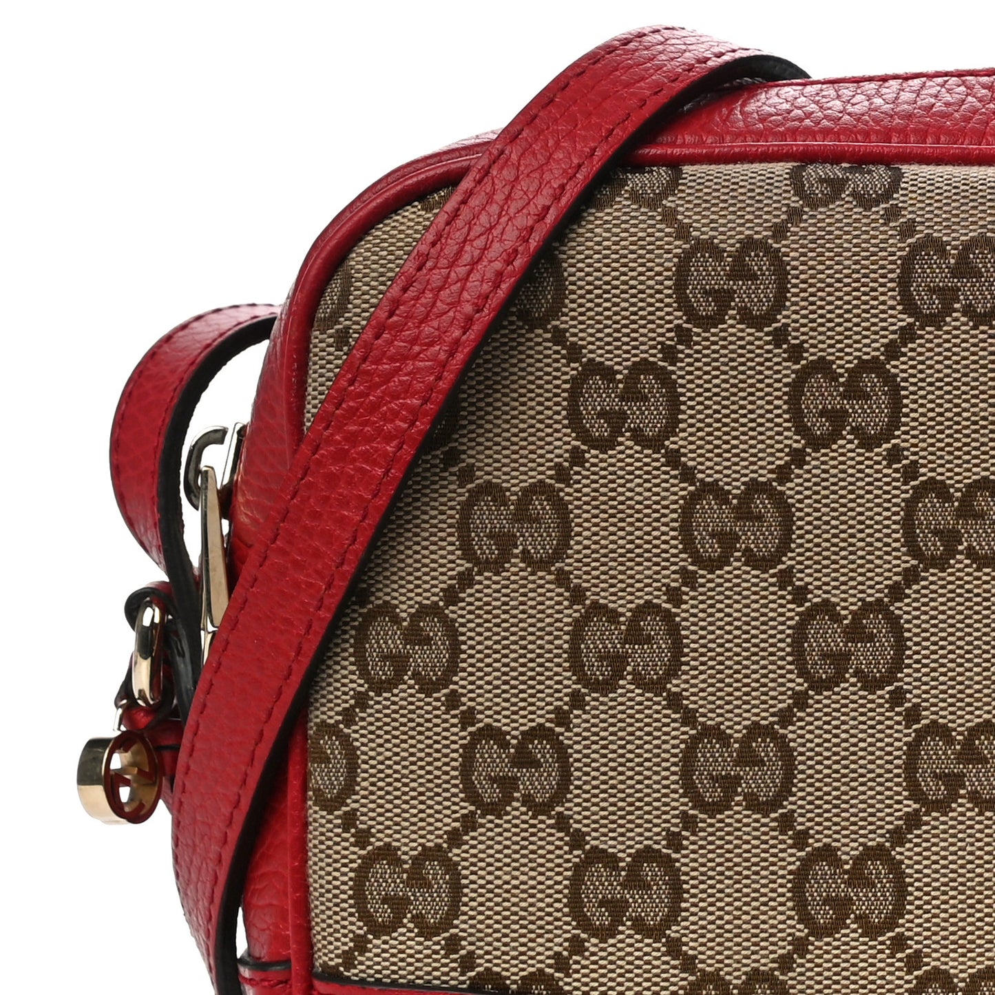 Monogram Mini Bree Messenger Bag Red