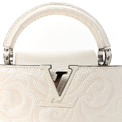 Louis Vuitton Lizard Baroque Embossed Capucines Mini Ivory Sparkle 7 of 10