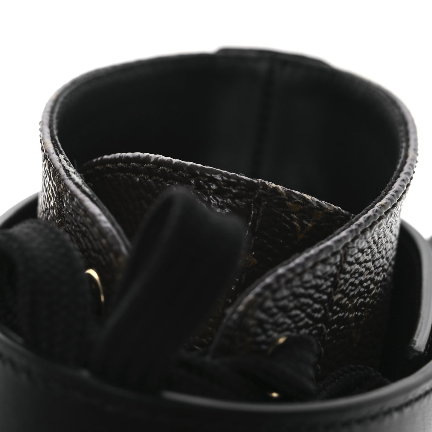 Calfskin Monogram Wonderland Flat Ranger Boots 38 Black