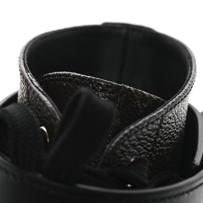 Louis Vuitton Calfskin Monogram Wonderland Flat Ranger Boots 38 Black 13 of 14