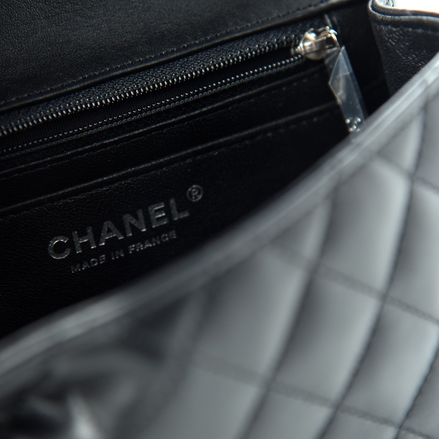 Chanel Lambskin Quilted Mini Square Flap Black 8 of 10