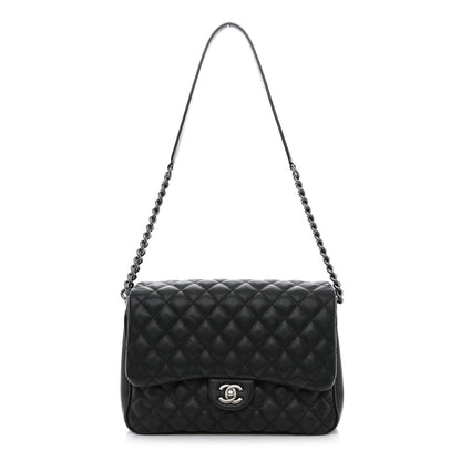 Chanel Caviar Quilted Medium Rock In Rome Single Flap Black 4 of 18