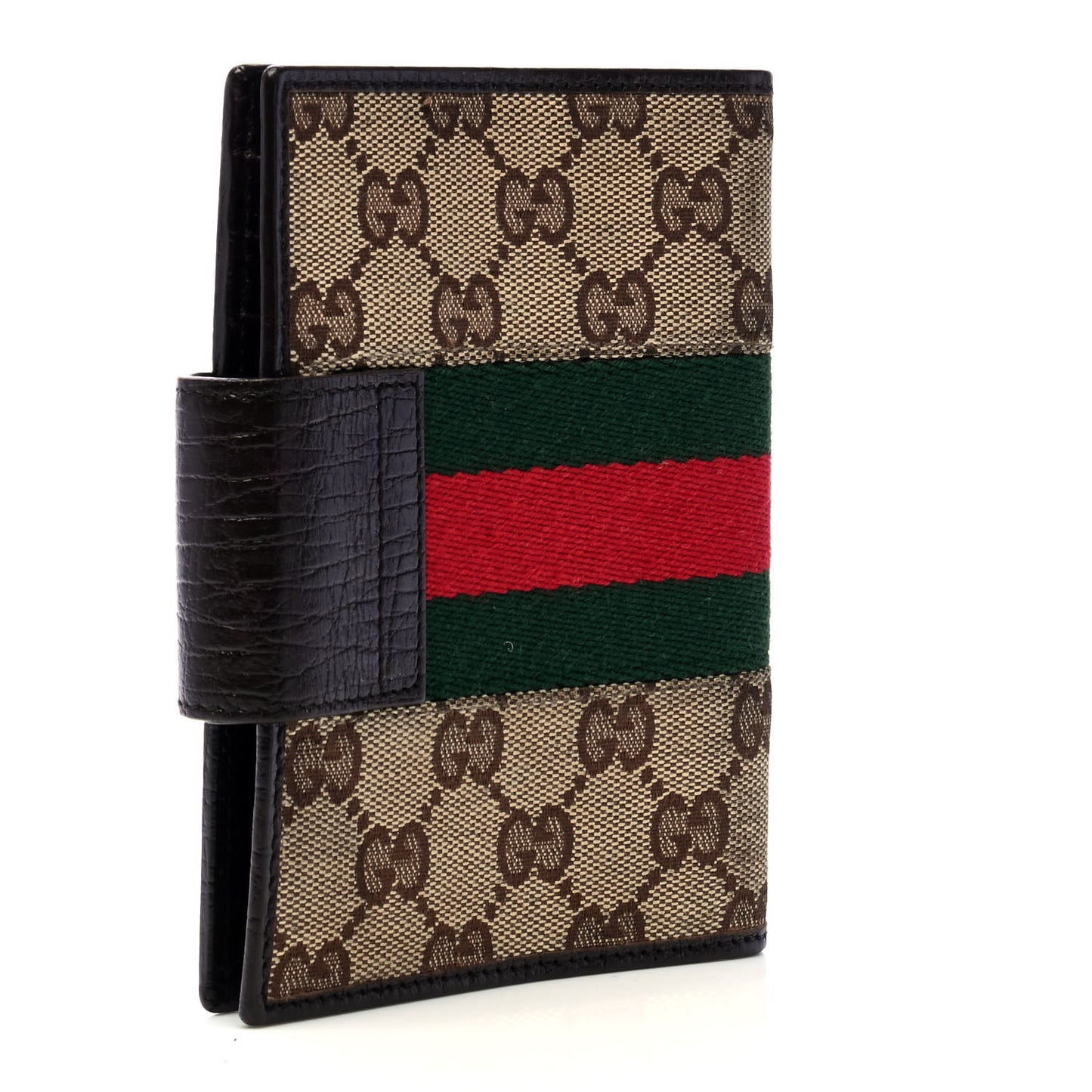 Monogram Web Small Ring Agenda Brown