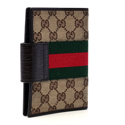 Gucci Monogram Web Small Ring Agenda Brown 2 of 4
