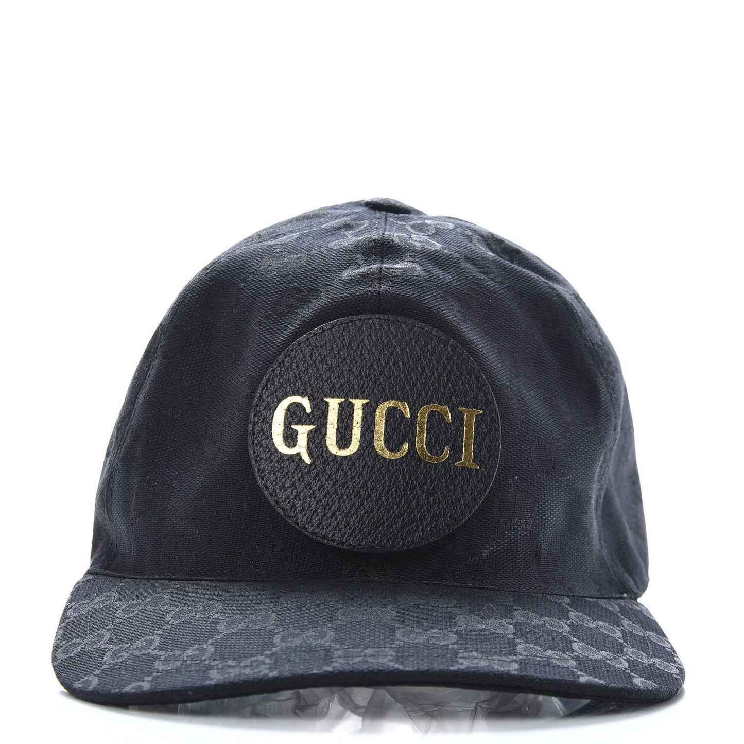 Monogram Textured Dollar Calfskin Zeno Baseball Hat M Black
