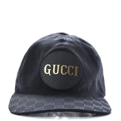 Gucci Monogram Textured Dollar Calfskin Zeno Baseball Hat M Black 3 of 8