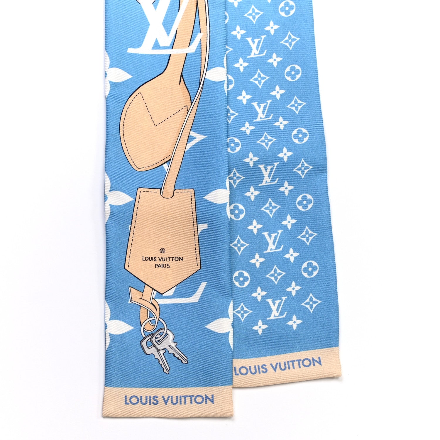 Louis Vuitton Silk Monogram Gradient By The Pool Bandeau Blue 2 of 3