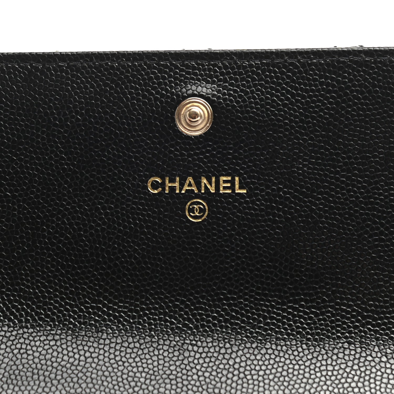 Chanel Caviar Quilted Pearl Coco Candy Wallet Black 6 of 8