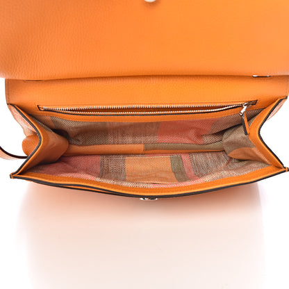 Gucci Cellarius Calfskin Medium Bamboo Daily Flap Shoulder Bag Curcuma 5 of 12