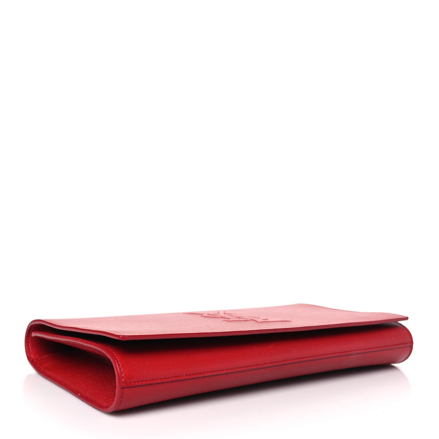 Calfskin Monogram Large Belle De Jour Clutch Red