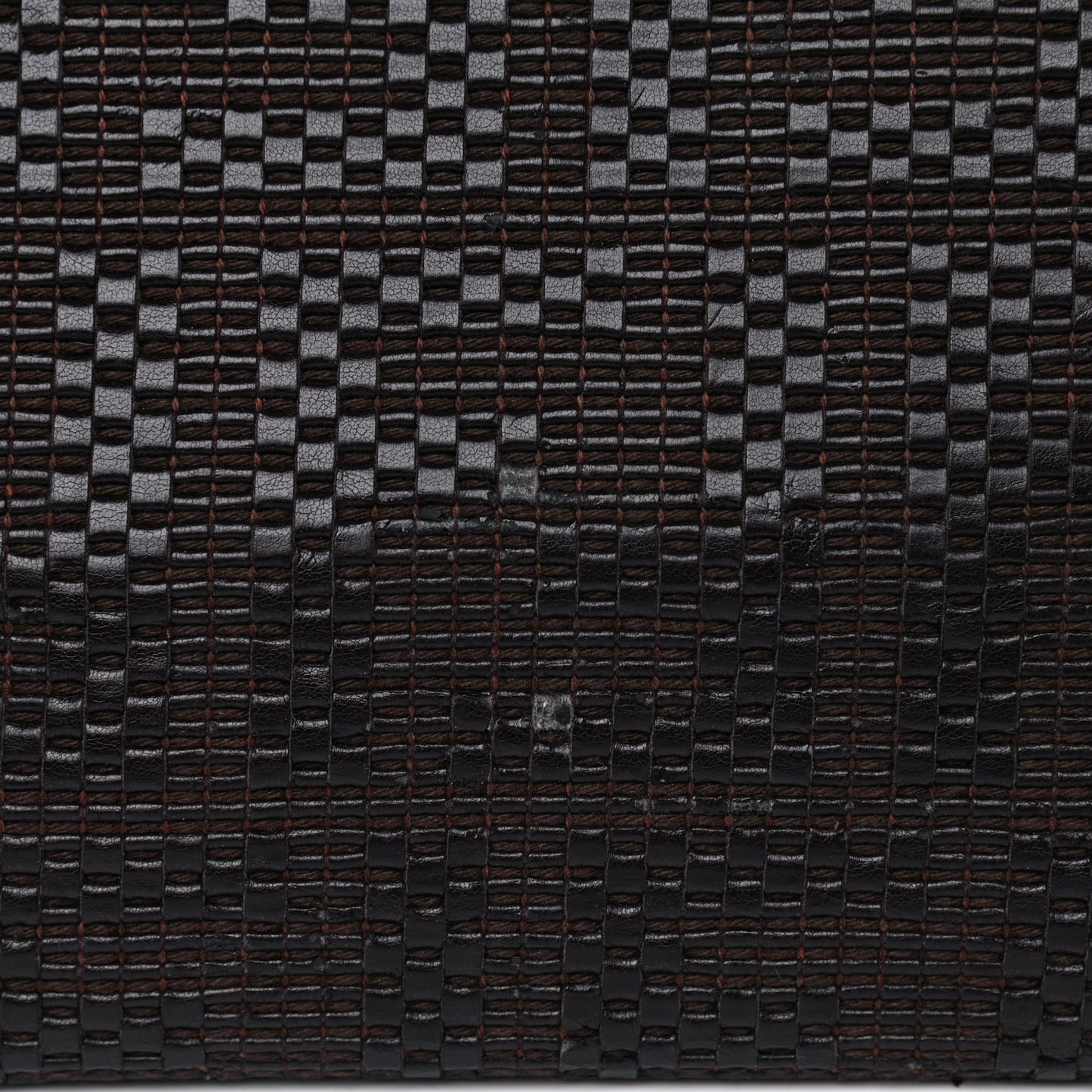Calfskin FF Woven Medium Roll Tote Moro