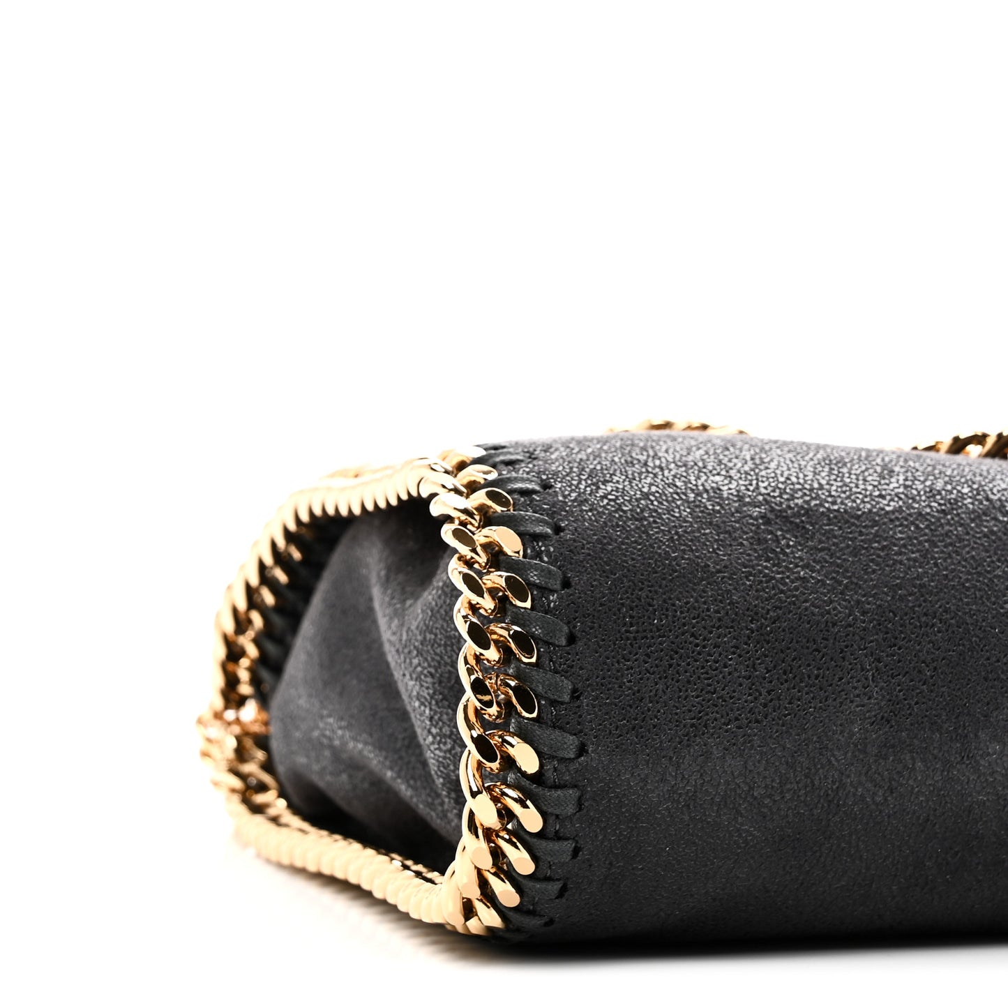 Shaggy Deer Mini Falabella Fold Over Tote Slate