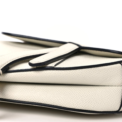 Christian Dior Grained Calfskin Mini Saddle Bag White 8 of 10