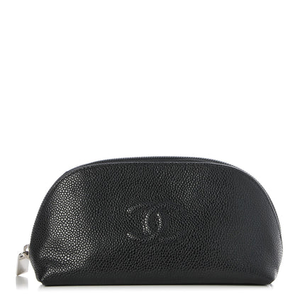 Chanel Caviar Timeless CC Cosmetic Pouch Black 1 of 8