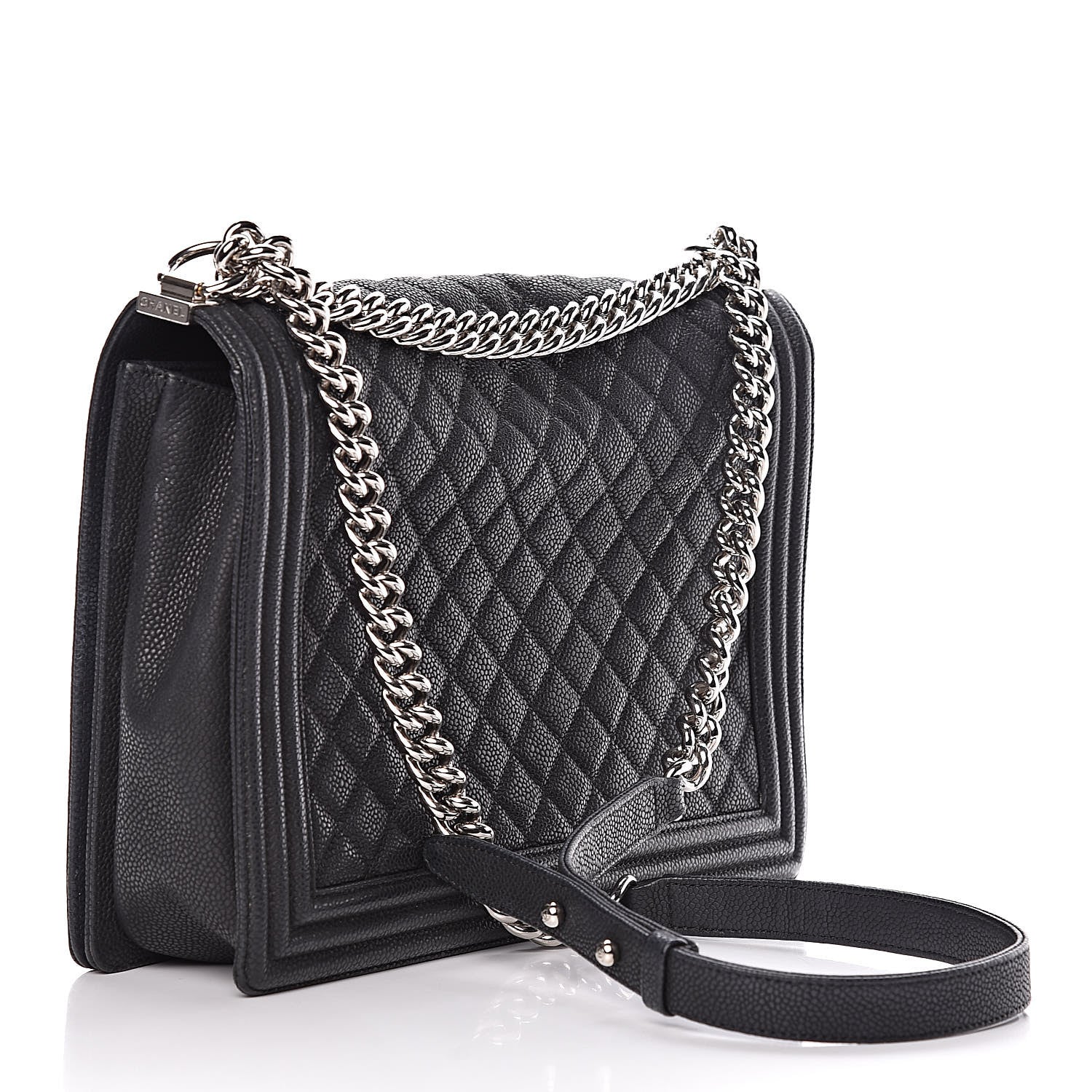 Chanel Caviar Quilted Large Boy Flap Black 3 of 15