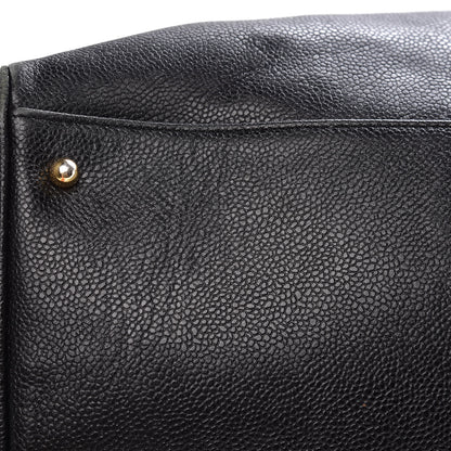 Chanel Caviar XL Weekender Bag Black 12 of 16