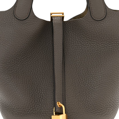 Hermes Taurillon Clemence Picotin Lock 18 PM Etain 7 of 10