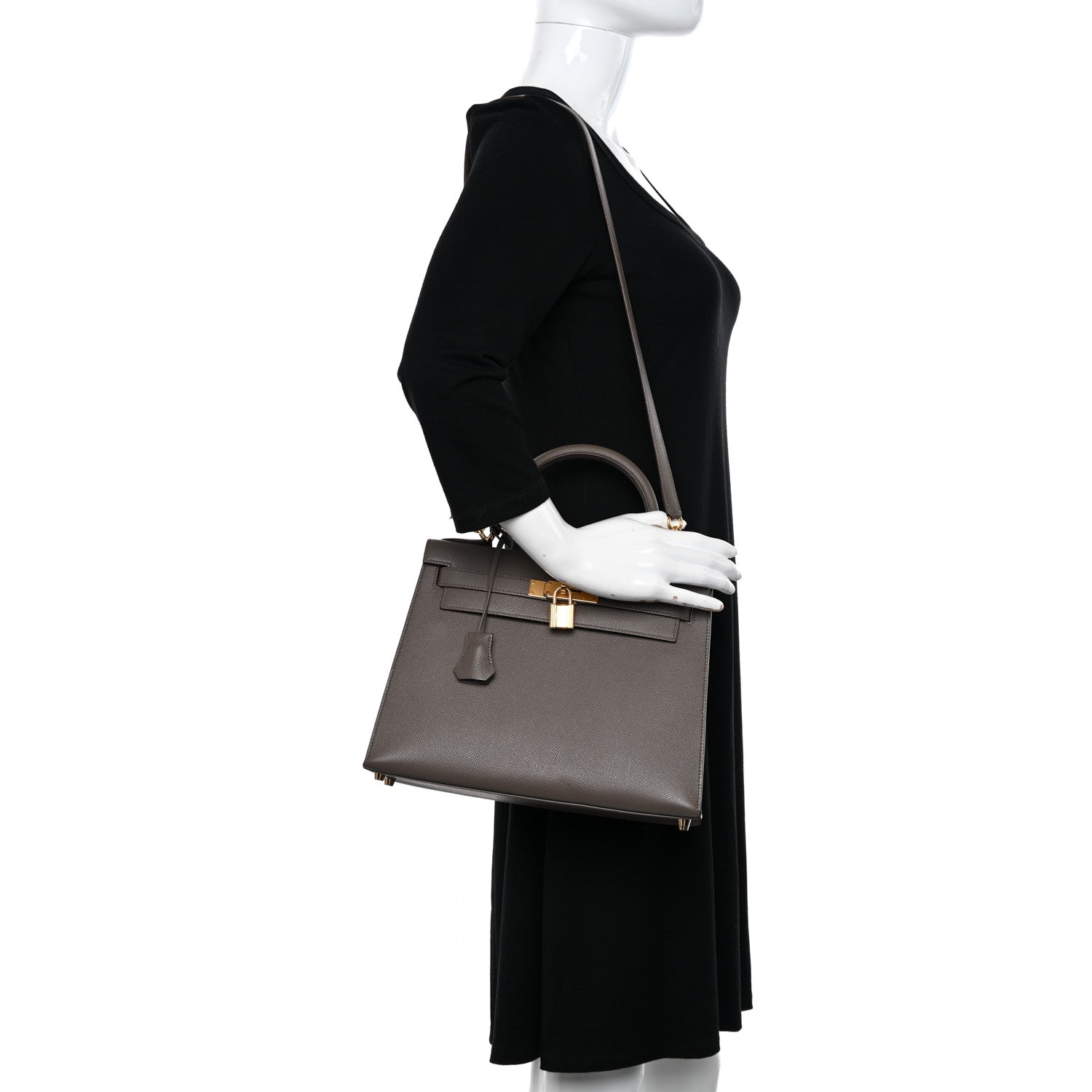 Hermes Epsom Kelly Sellier 28 Etain 2 of 12