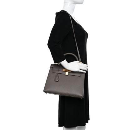 Hermes Epsom Kelly Sellier 28 Etain 2 of 12