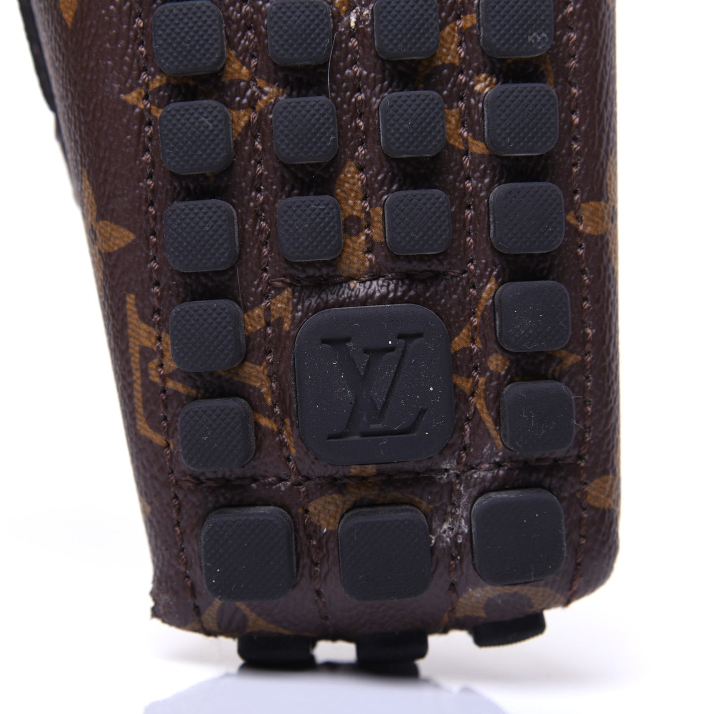 Monogram Mens Arizona Car Shoe Moccasin Loafers 9 Macassar