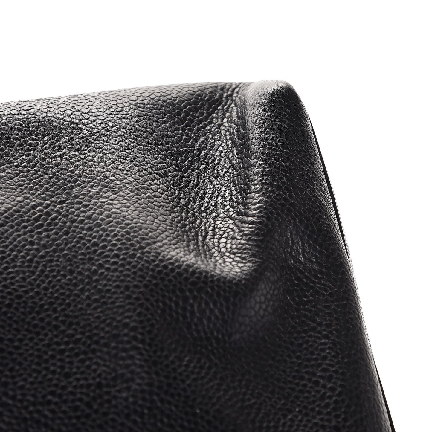 Caviar Flap Shoulder Bag Black