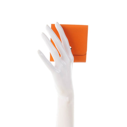 Hermes Chevre Post It Notepad Holder GM w Refill Orange 2 of 8