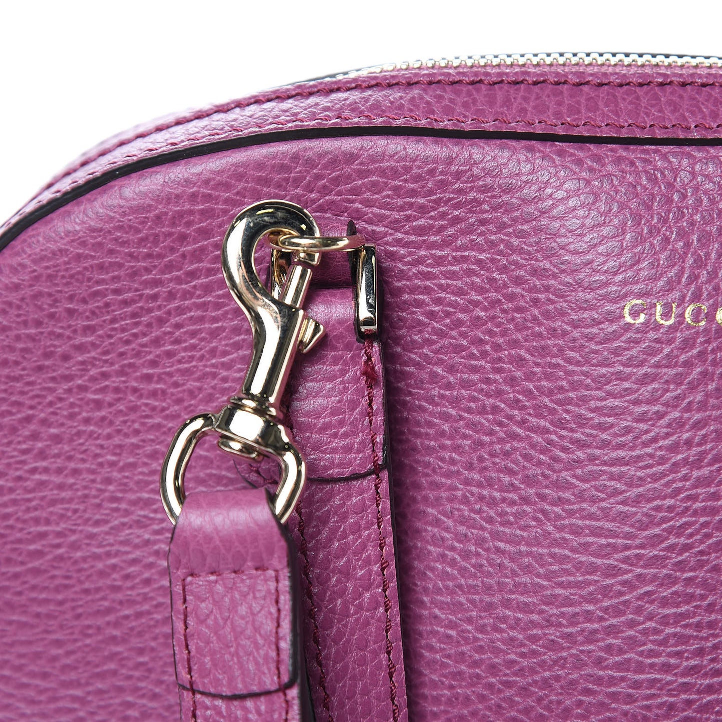 Dollar Calfskin Dome Bag Purple