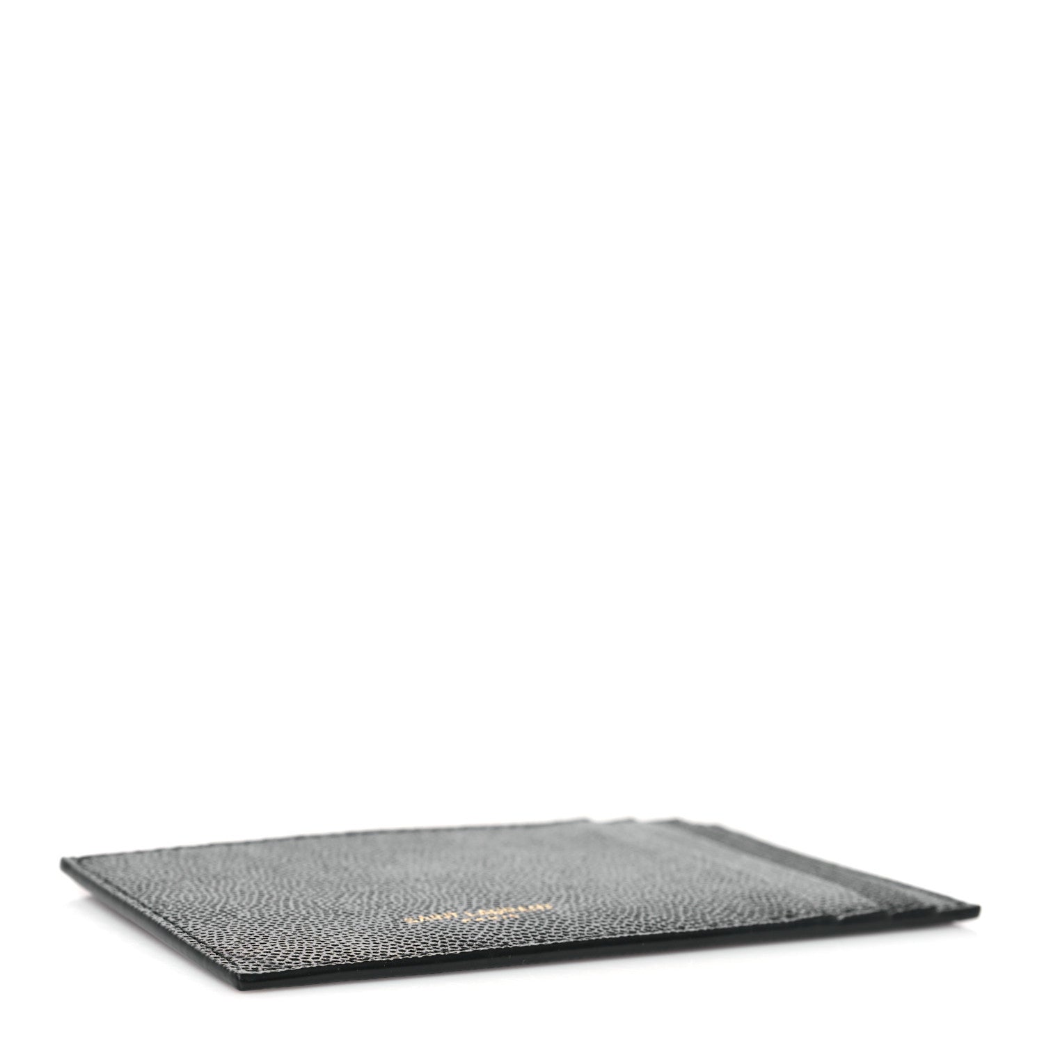 Saint Laurent Grain De Poudre Calfskin Uptown Card Holder Black 4 of 6