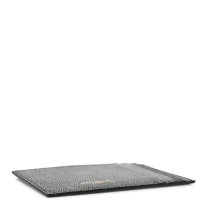 Saint Laurent Grain De Poudre Calfskin Uptown Card Holder Black 4 of 6