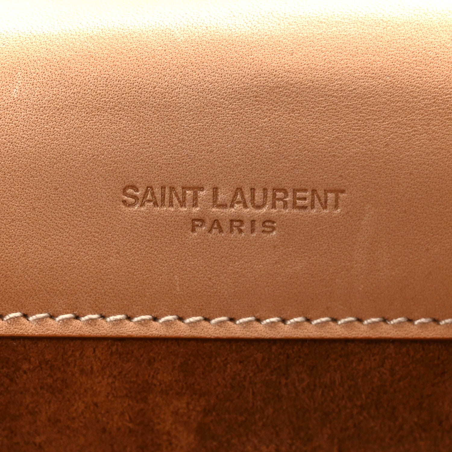 Saint Laurent Smooth Calfskin North South Kaia Satchel Vintage Brown 6 of 9