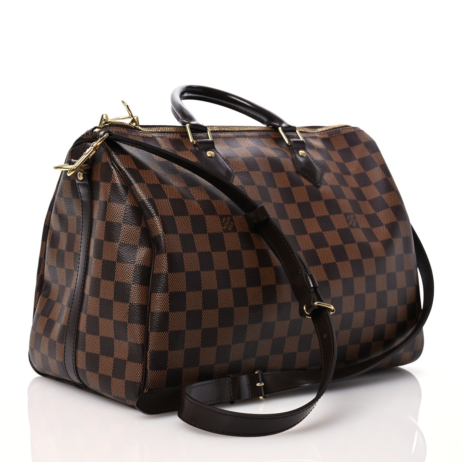 Louis Vuitton Damier Ebene Speedy Bandouliere 35 2 of 15