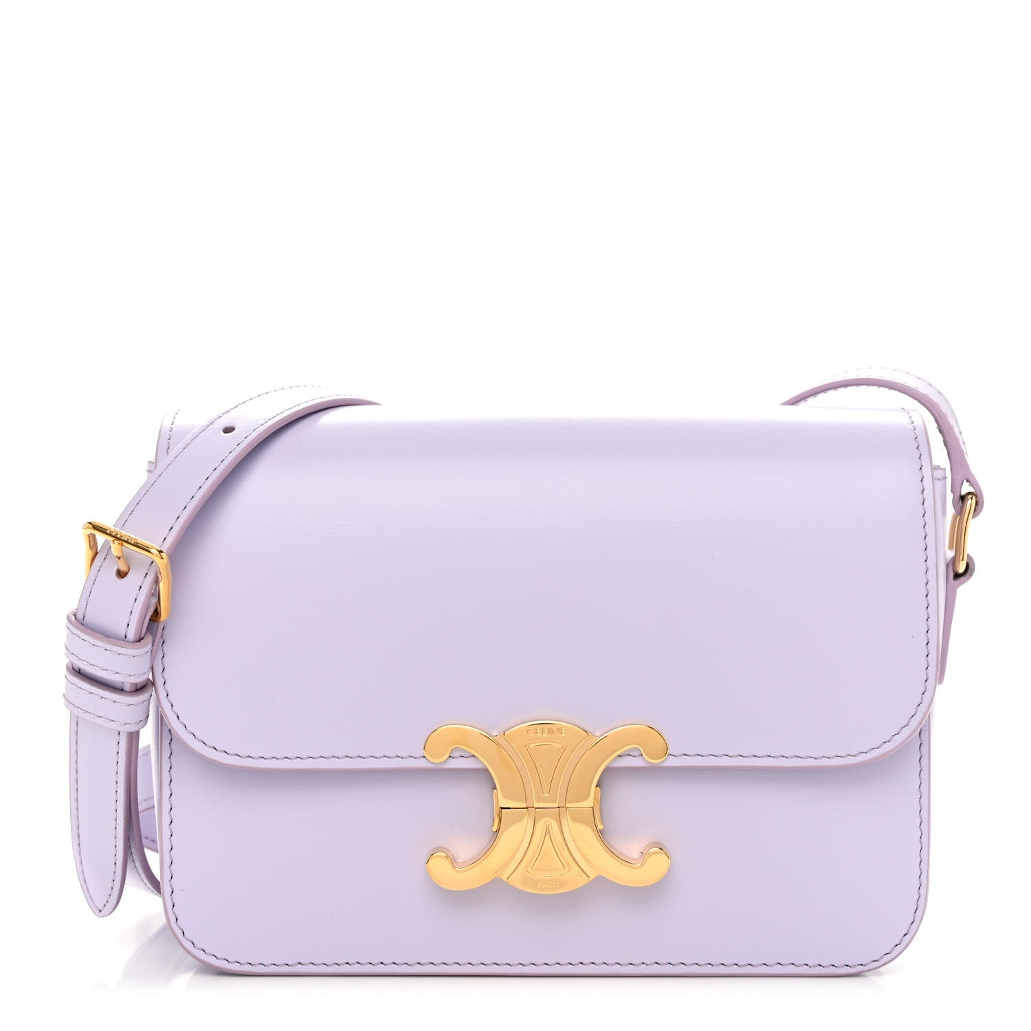 Celine Shiny Calfskin Teen Triomphe Light Lavender 1356077