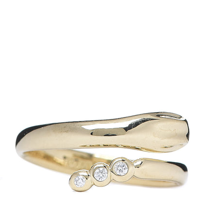 Tiffany 18K Yellow Gold Diamond Elsa Peretti Serpent Ring 54 7 1 of 5