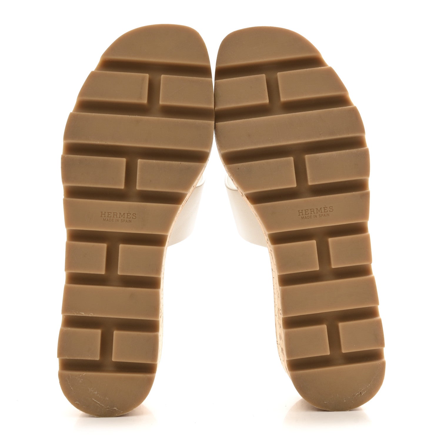 Hermes Calfskin Cork Eze 30 Sandals 37 White 1766366 – FASHIONPHILE