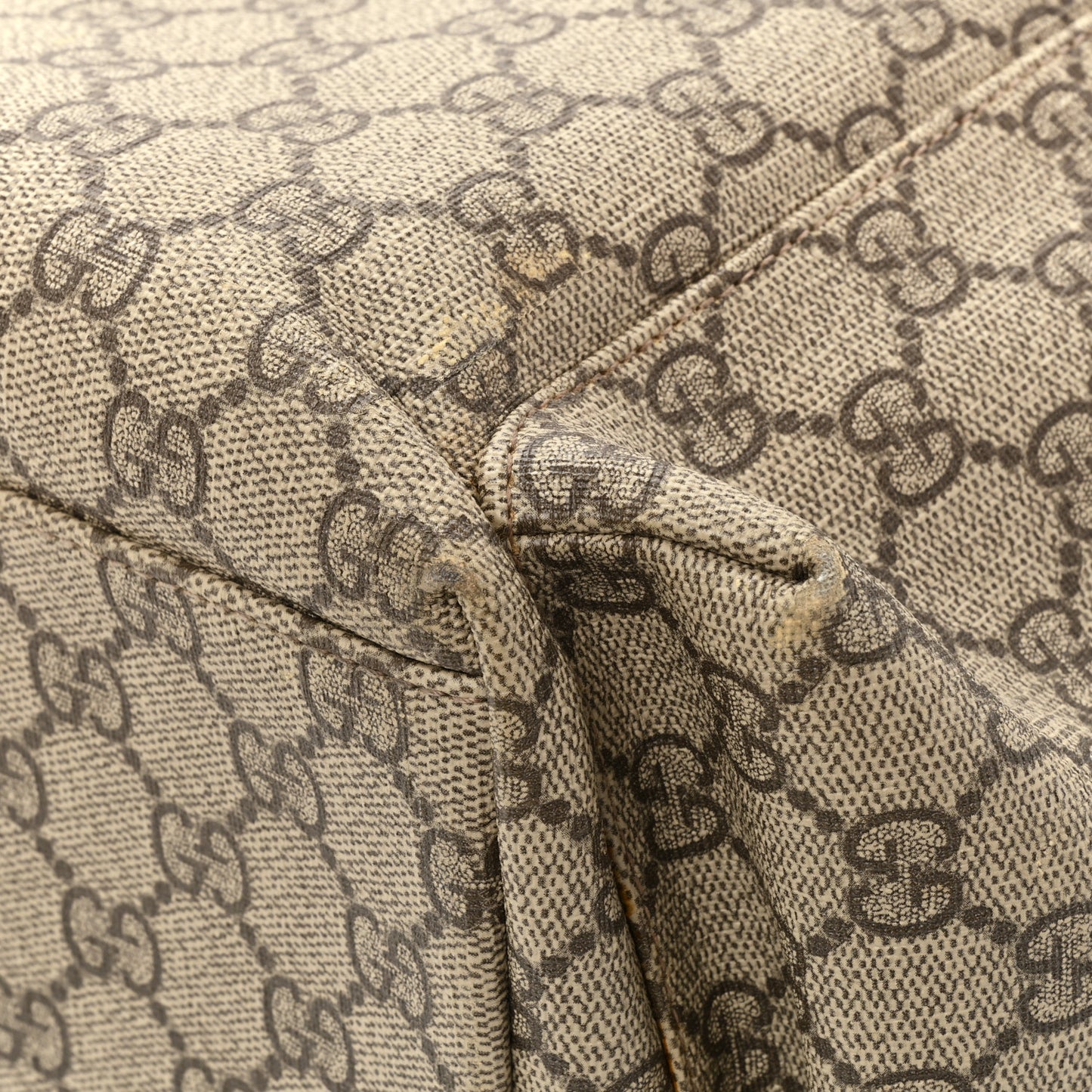 GG Plus Monogram Messenger Diaper Bag Dark Brown