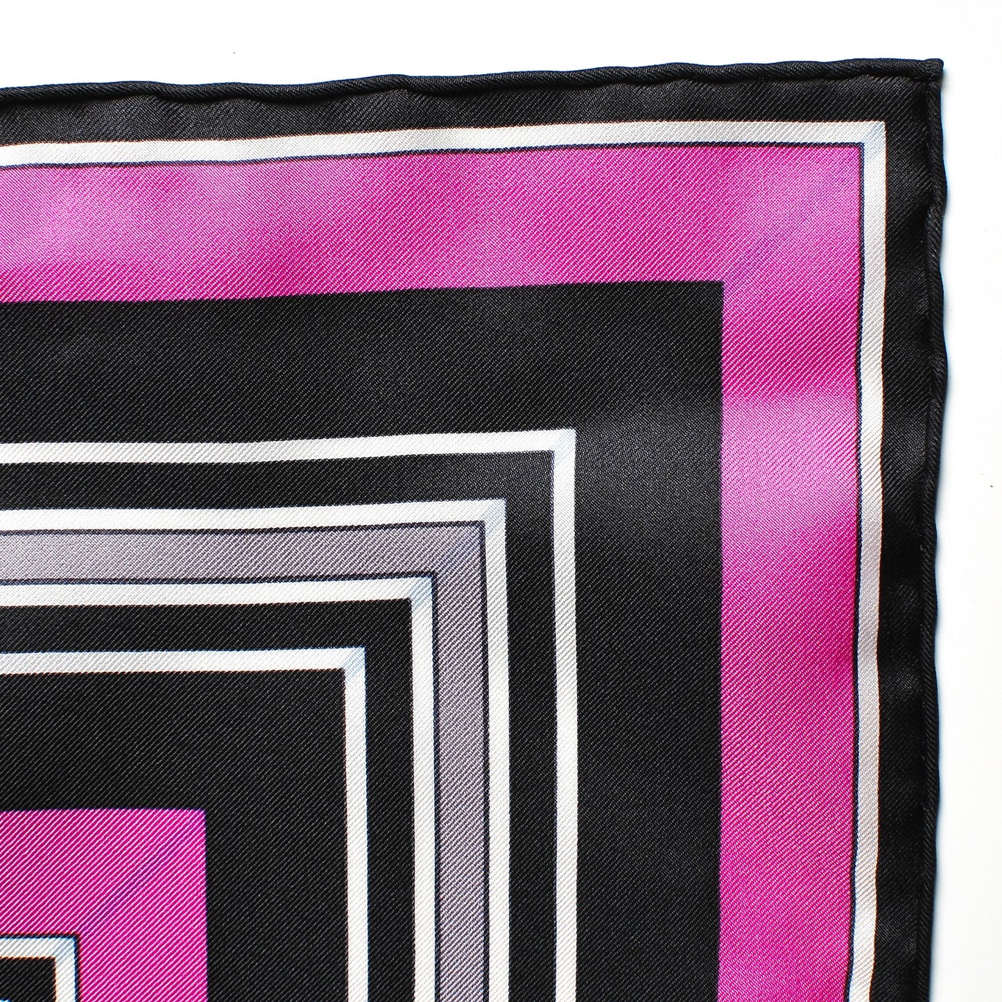 Silk Couvertures Et Tenues de Jour Scarf 140 Gris Perle Fuchsia Black