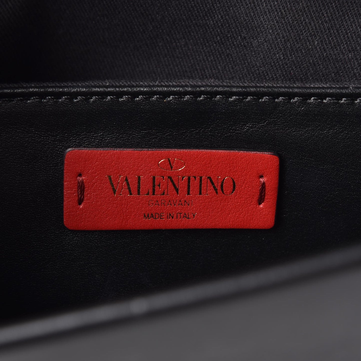 Printed Calfskin VLTN Tote Black