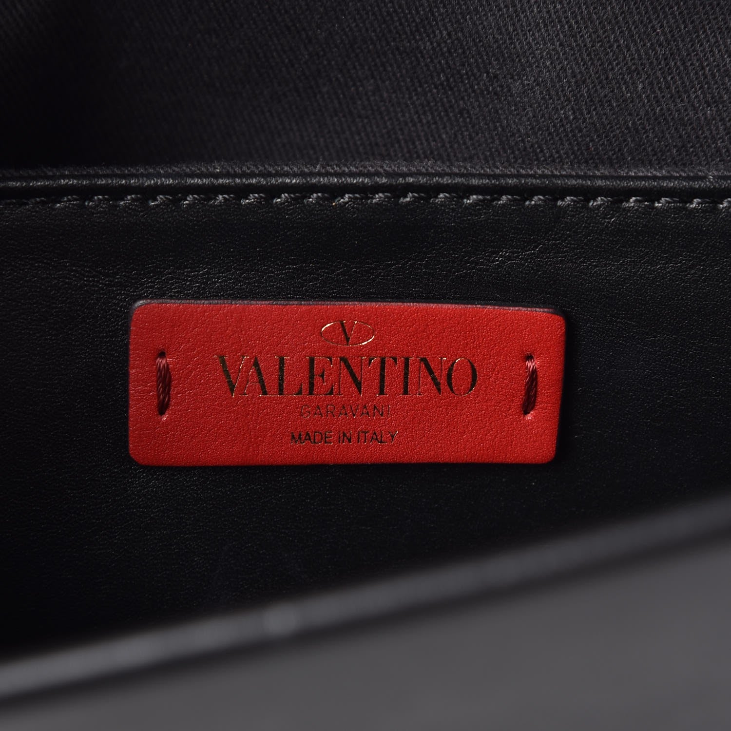 Valentino Garavani Printed Calfskin VLTN Tote Black 6 of 6