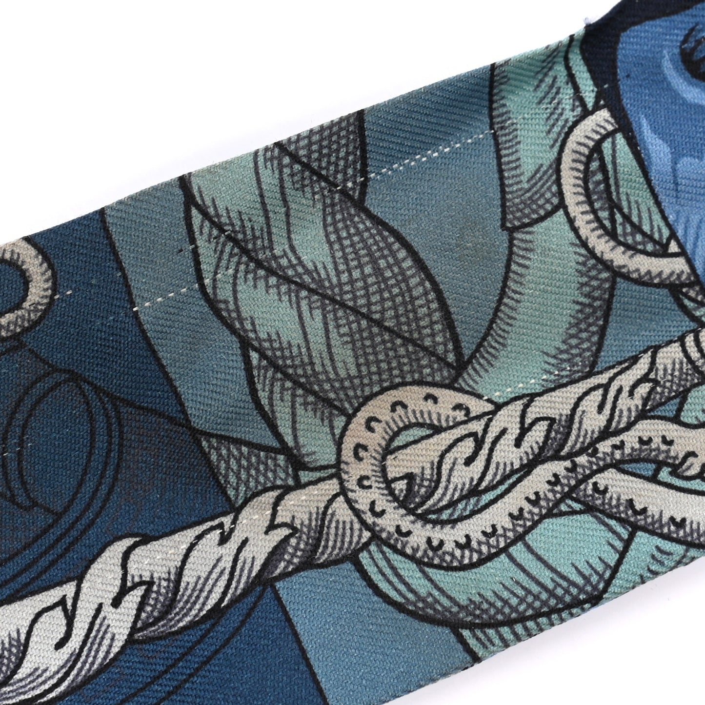 Silk Cavalleria D'Etriers Twilly Marine Canard Beige